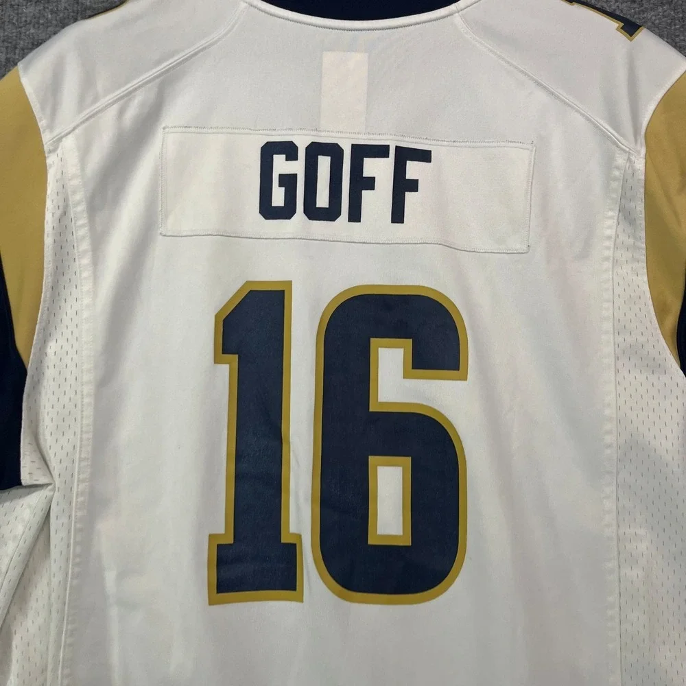 Jared Goff #16 Los Angeles Rams Nike On Field NFL Jersey Men's Sports Size - 2XL